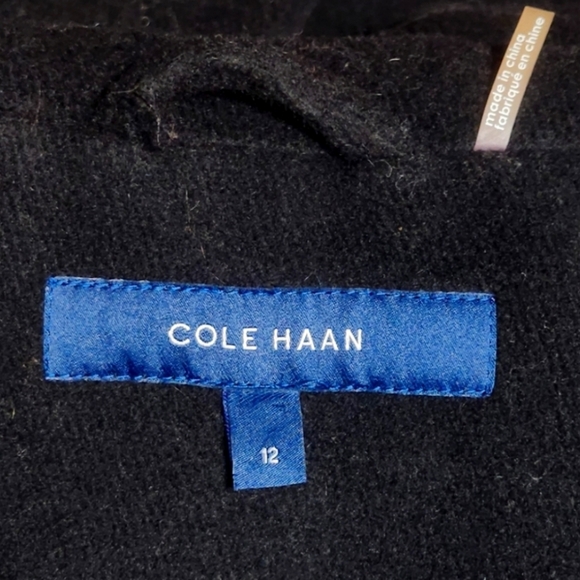 Cole Haan Queen Ann Collar Wool Blend Cape Coat - Picture 2 of 6